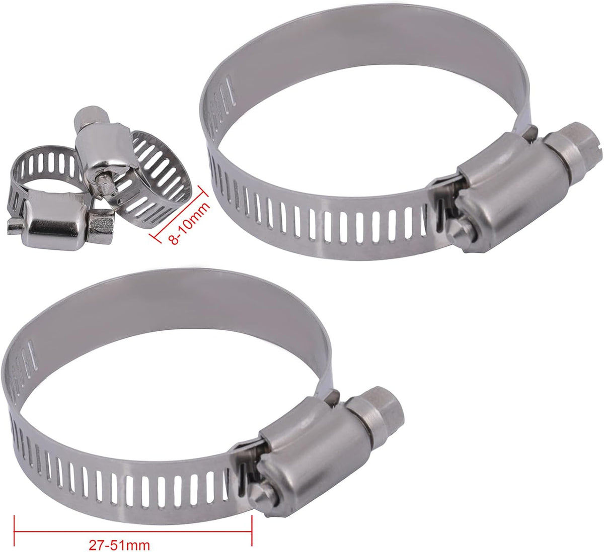 Replacement 2303 Radiator 8MM-10MM,30MM-50MM Hose Clamp fit for 1999-2003 for Mazda for Protege 1.6L 1999-2000 for Mazda for Protege 1.8L 2001-2003 for Mazda for Protege 2.0L - KUDUPARTS