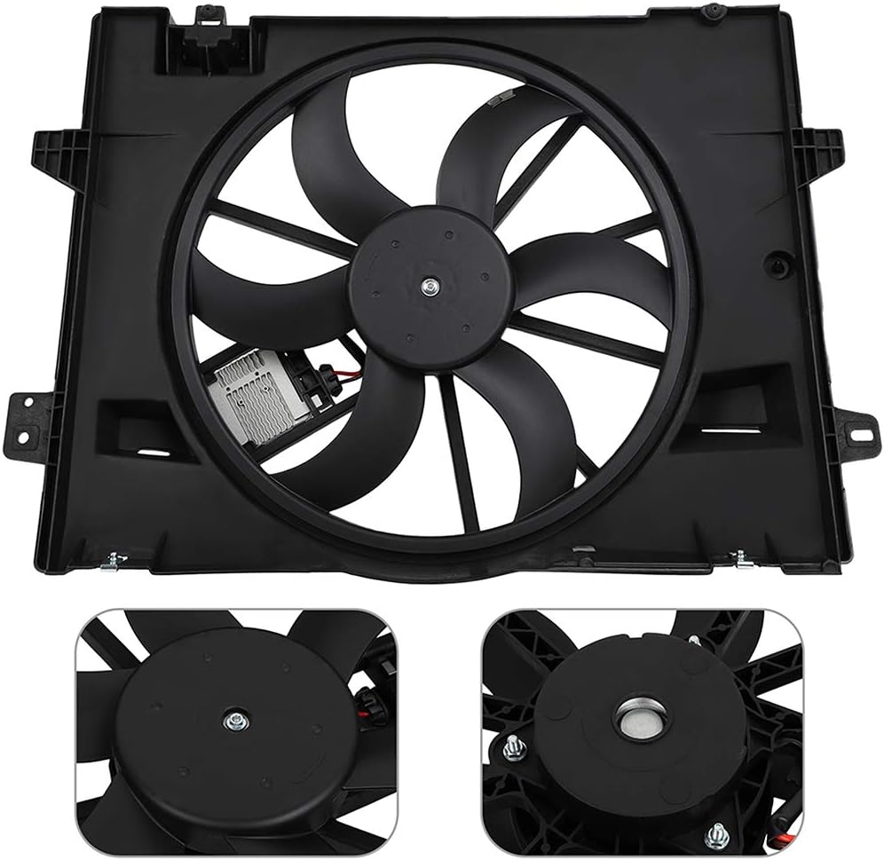 Radiator Cooling Fan Assembly Compatible with 2006-2011 for Ford Crown Victoria/for Lincoln Town Car/for Mercury Grand Marquis,Replace 620-119,621380CU,‎FO3115178,621-353,FA70841,CF15005