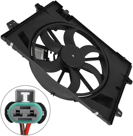 Radiator Cooling Fan Assembly Compatible with 2006-2011 for Ford Crown Victoria/for Lincoln Town Car/for Mercury Grand Marquis,Replace 620-119,621380CU,‎FO3115178,621-353,FA70841,CF15005 - KUDUPARTS