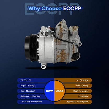AC Compressor with Clutch for Mercedes-Benz G550 (5.5L, 2013-2015) & ML550 (4.7L, 2012-2014) – Fast Cooling
