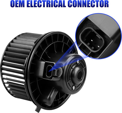 AC Blower Motor with Fan - Compatible with 2003-2006 Chevy Silverado 1500/2500, Suburban, Avalanche, GMC Sierra, Yukon, Cadillac Escalade - HVAC Heater Blower Motor Replaces #700191