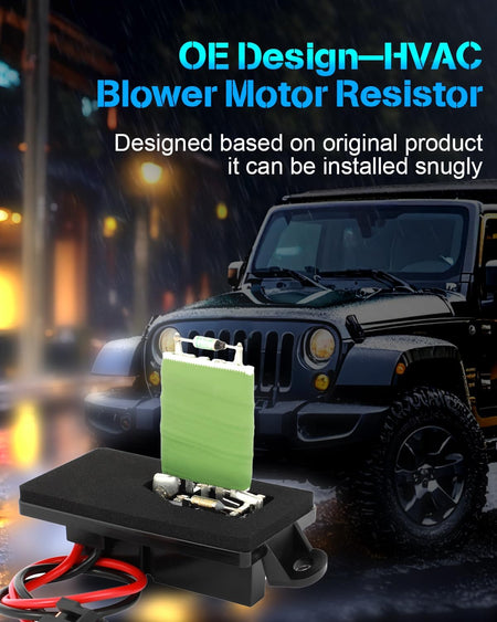 Heater Blower Motor Resistor & Regulator Compatible with 2002-2006 Cadillac Escalade, 1999-2007 GMC Sierra 1500, 2000-2006 Yukon XL 2500 | OE #89019089, 1581087, 89018597, RU-371, 15862656 - KUDUPARTS
