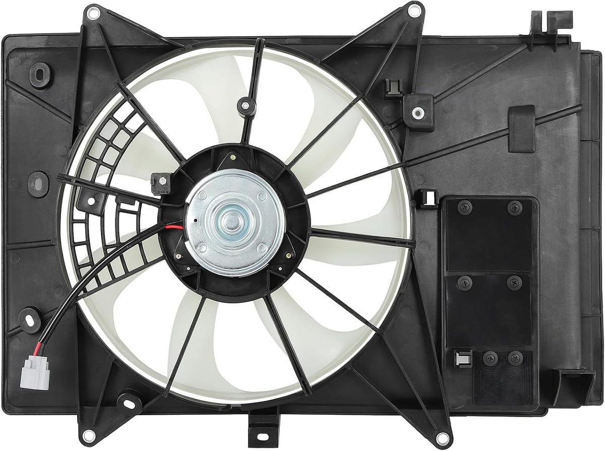Radiator Cooling Fan Assembly Compatible with 2016-2022 Mazda CX-3 – Engine Cooling Fan Replacement 621560, 624030, 621-560, MA3115166, PEHH15025 - KUDUPARTS