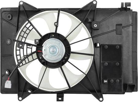 Radiator Cooling Fan Assembly Compatible with 2016-2022 Mazda CX-3 – Engine Cooling Fan Replacement 621560, 624030, 621-560, MA3115166, PEHH15025 - KUDUPARTS