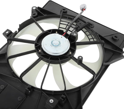 Radiator Cooling Fan Assembly Compatible with 2016-2022 Mazda CX-3 – Engine Cooling Fan Replacement 621560, 624030, 621-560, MA3115166, PEHH15025