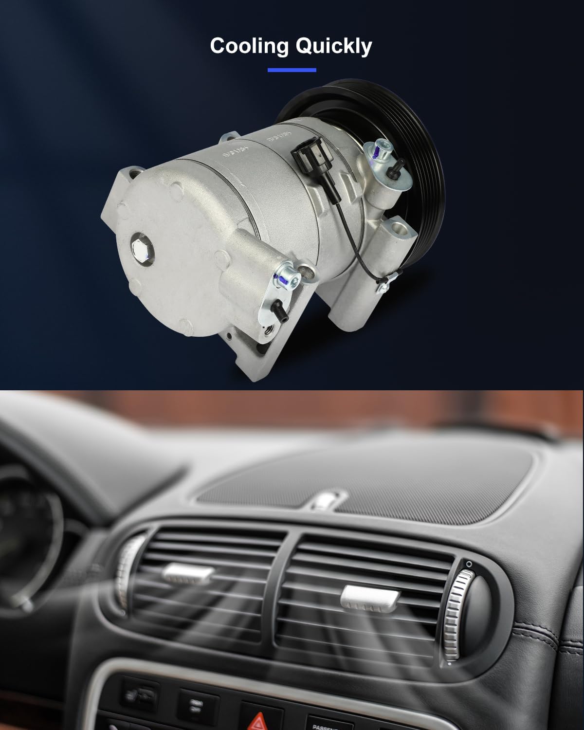 Nissan Sentra AC Compressor 2000-2006 – Fast Cooling Air Conditioning Compressor - KUDUPARTS