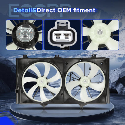 Cooling Fan 621-454 622400 Compatible with Mazda 3 2.0L 2.5L 2010-2013 (Including Sport Models)