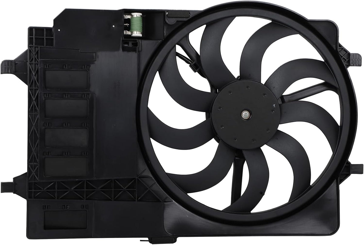 Engine Cooling Fan Assembly Compatible with 2002-2003 Mini Cooper 1.6L (Models 17101475577, 620902, 621980) - KUDUPARTS