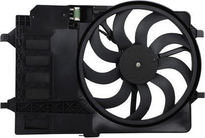 Engine Cooling Fan Assembly Compatible with 2002-2003 Mini Cooper 1.6L (Models 17101475577, 620902, 621980)