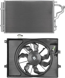 4519 Cooling Fan Assembly A/C Condenser for 2014-2016 Hyundai Elantra, 2014 Elantra Coupe, 2016-2017 Elantra GT, 2015-2016 Kia Forte