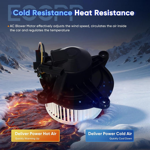 700124 HVAC Blower Motor with Fan Cage – Compatible with 2001–2005 Chrysler PT Cruiser, Replaces 5017666AB - KUDUPARTS