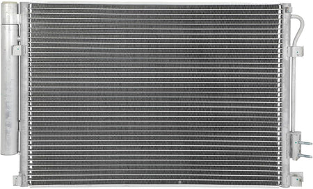AC Condenser Compatible with 2012-2017 Hyundai Accent GL/GLS/L Sedan 4-Door, Radiator Cooling Fan Assembly, Replacement 4438, 976061W000, 976061W001 - KUDUPARTS