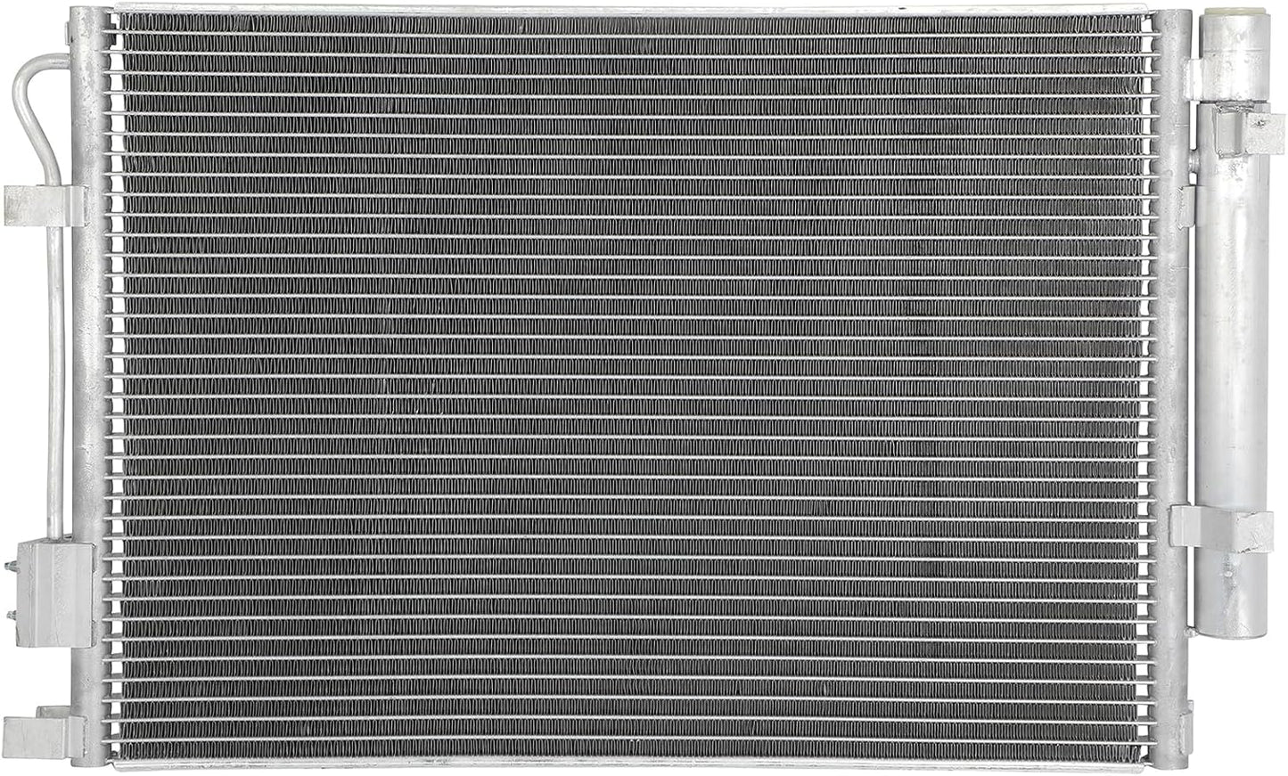 AC Condenser Compatible with 2012-2017 Hyundai Accent GL/GLS/L Sedan 4-Door, Radiator Cooling Fan Assembly, Replacement 4438, 976061W000, 976061W001