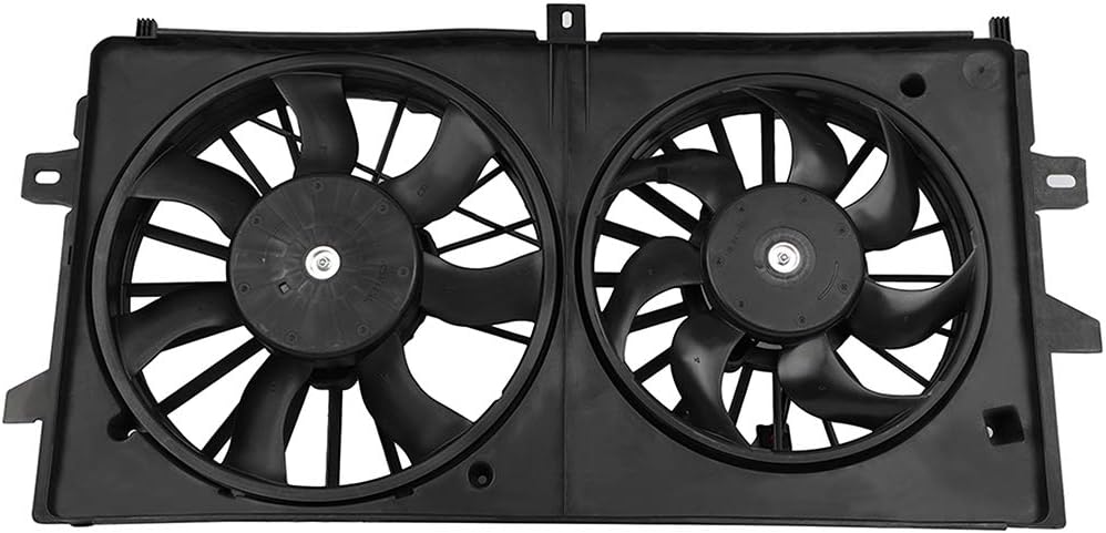 Radiator Cooling Fan Assembly Compatible with 2005-2008 Buick LaCrosse & 2006-2011 Chevrolet Impala – Replaces 621420, 674-00240, GM3115187, 620974, 620973, 621430, 76028, 76022, 1580591