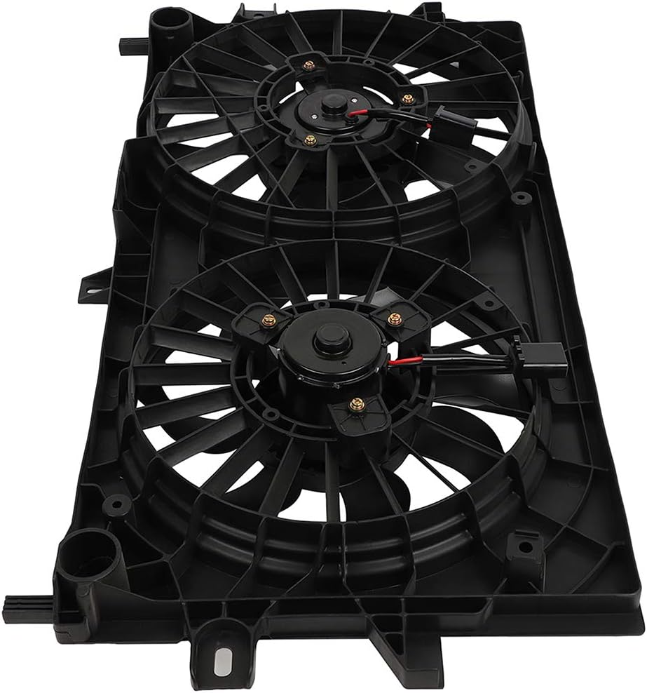 Radiator Cooling Fan Assembly Compatible with 2005-2008 Buick LaCrosse & 2006-2011 Chevrolet Impala – Replaces 621420, 674-00240, GM3115187, 620974, 620973, 621430, 76028, 76022, 1580591 - KUDUPARTS