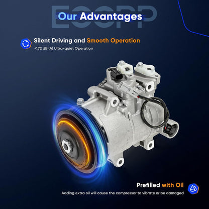 A/C Compressor with Clutch – Compatible with Subaru Outback 3.6L (2010-2019) & Legacy 2.5L (2010-2013)