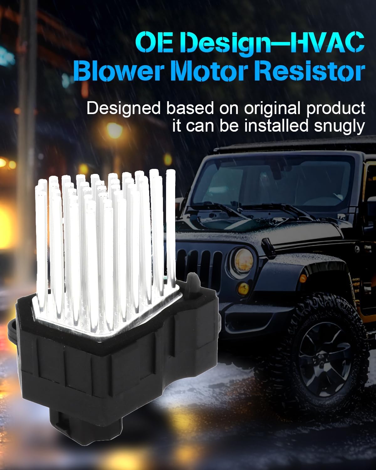 Heater Blower Motor Fan Resistor – A/C Replacement Part for BMW 323Ci (2000), 323i (1999-2000), 325Ci (2001-2006), 325i & 325xi (2001-2005)