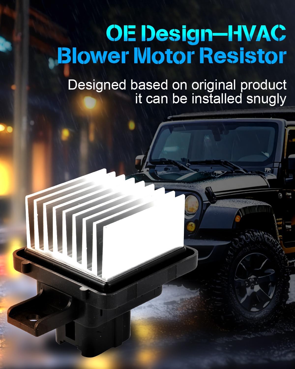 AC Blower Motor Resistor Compatible with 2018-2019 Mitsubishi Eclipse Cross, 2014-2019 Outlander, 2014-2019 Outlander Sport – HVAC Heater Blower Resistor Control Module RU890 - KUDUPARTS