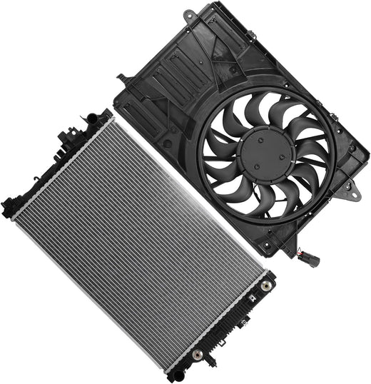 Radiator Cooling Fan Assembly 13574 | 624090 Replacement for 2016-2018 Chevrolet Malibu 1.5L - KUDUPARTS