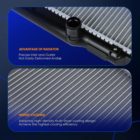 2956 Radiator Compatible with Acura MDX 3.5L 2003-2006 & Honda Pilot 3.5L 2005-2008 - KUDUPARTS