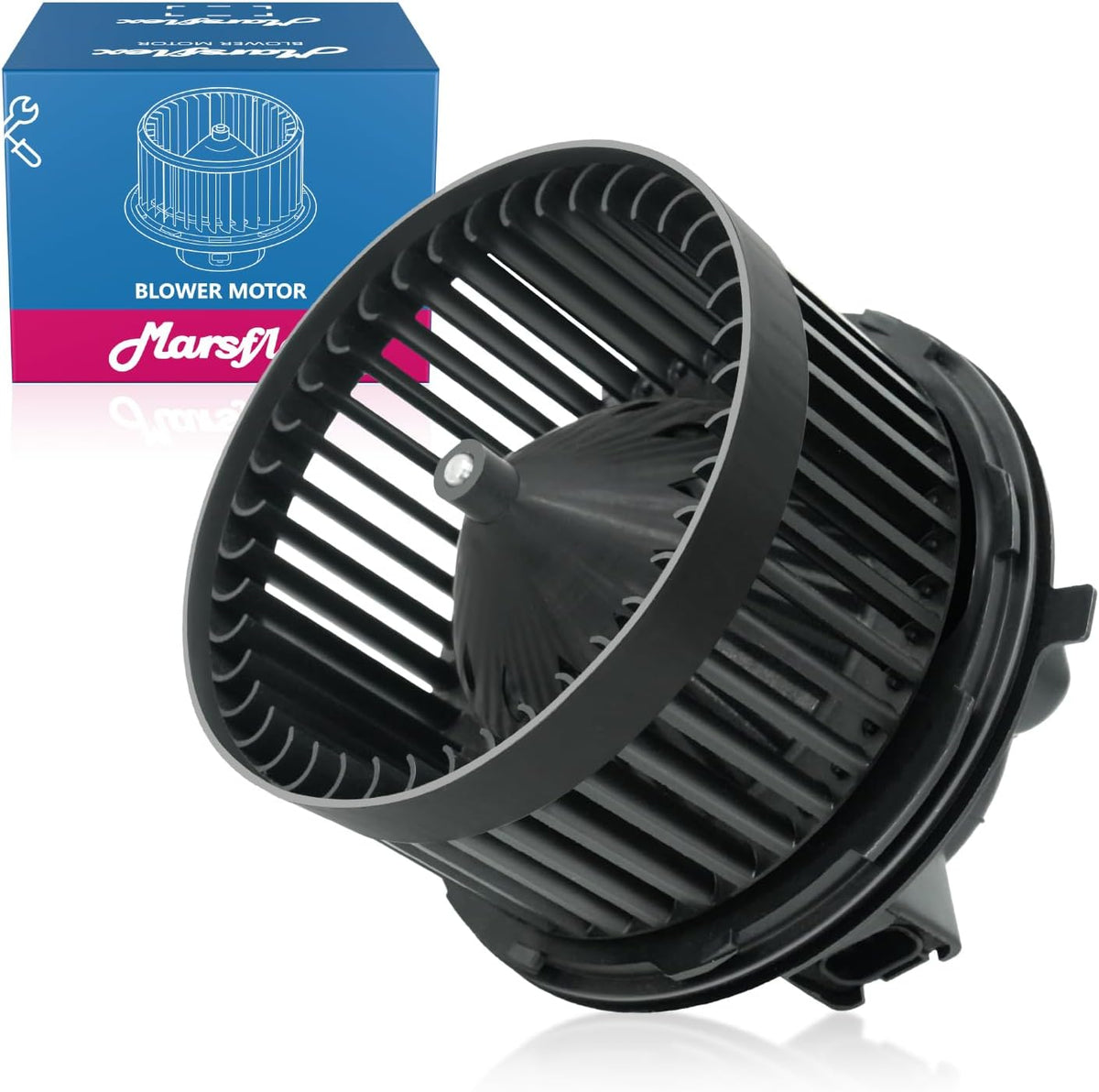 Marsflex Front Blower Motor Compatible with Chevy Tahoe, Silverado, Avalanche, Suburban 2000-2006, GMC Sierra Yukon 2000-2006, Cadillac Escalade 2003-2006 (Without Resistor) - KUDUPARTS