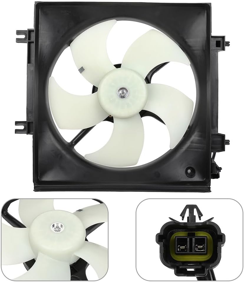 A/C Condenser Cooling Fan Assembly Compatible with 2009-2013 Subaru Forester & 2008-2011 Impreza