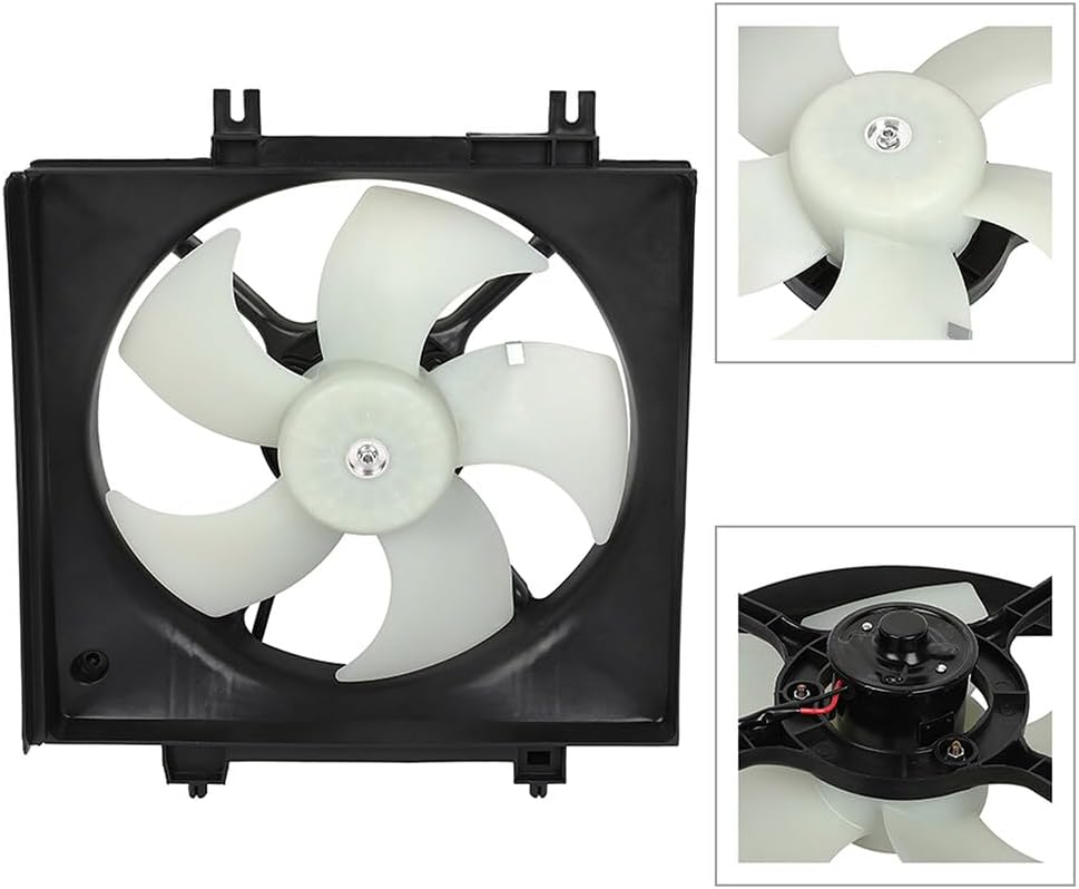 A/C Condenser Cooling Fan Assembly Compatible with 2009-2013 Subaru Forester & 2008-2011 Impreza