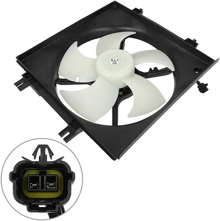 A/C Condenser Cooling Fan Assembly Compatible with 2009-2013 Subaru Forester & 2008-2011 Impreza - KUDUPARTS