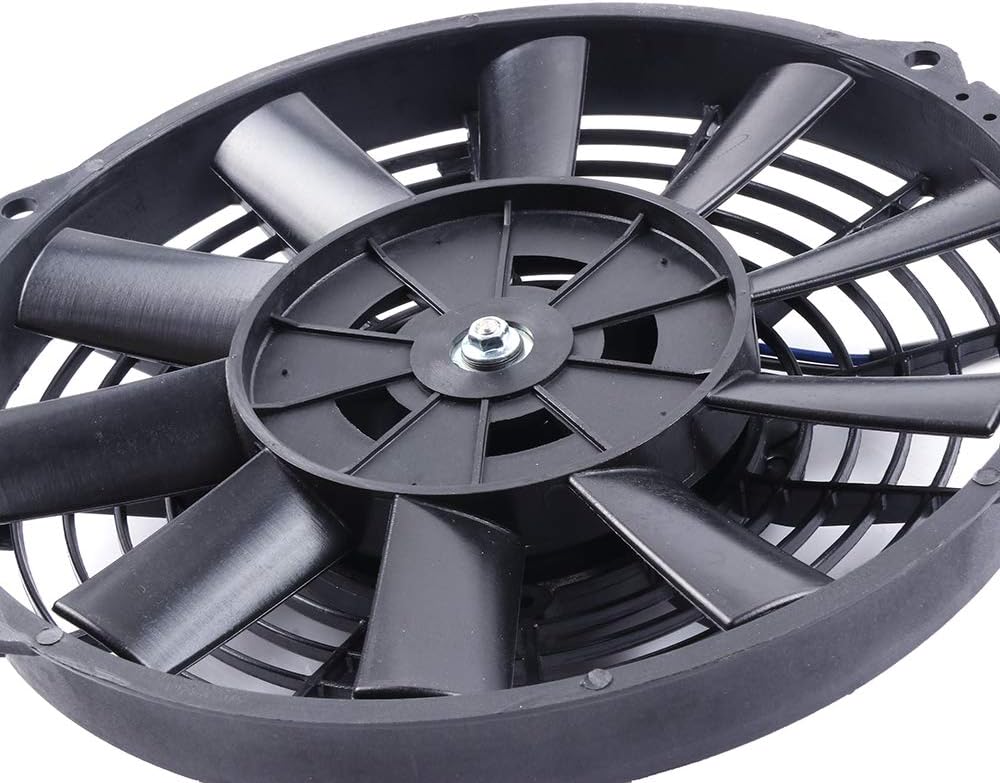Universal A/C Condenser Compatible with Kia Amanti (2004-2006), Borrego (2009-2011), Cadenza (2014-2018) – Cooling Fan Assembly
