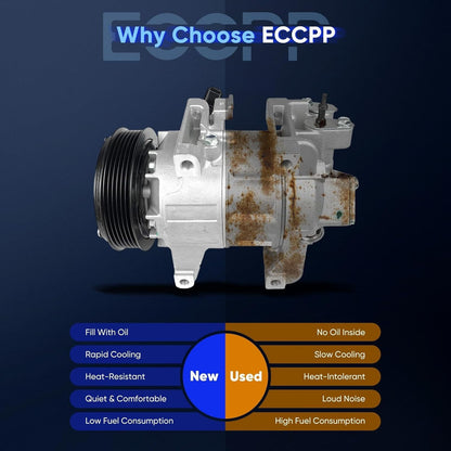 2013-2018 Nissan Altima L4 2.5L A/C Compressor with Clutch – Rapid Cooling