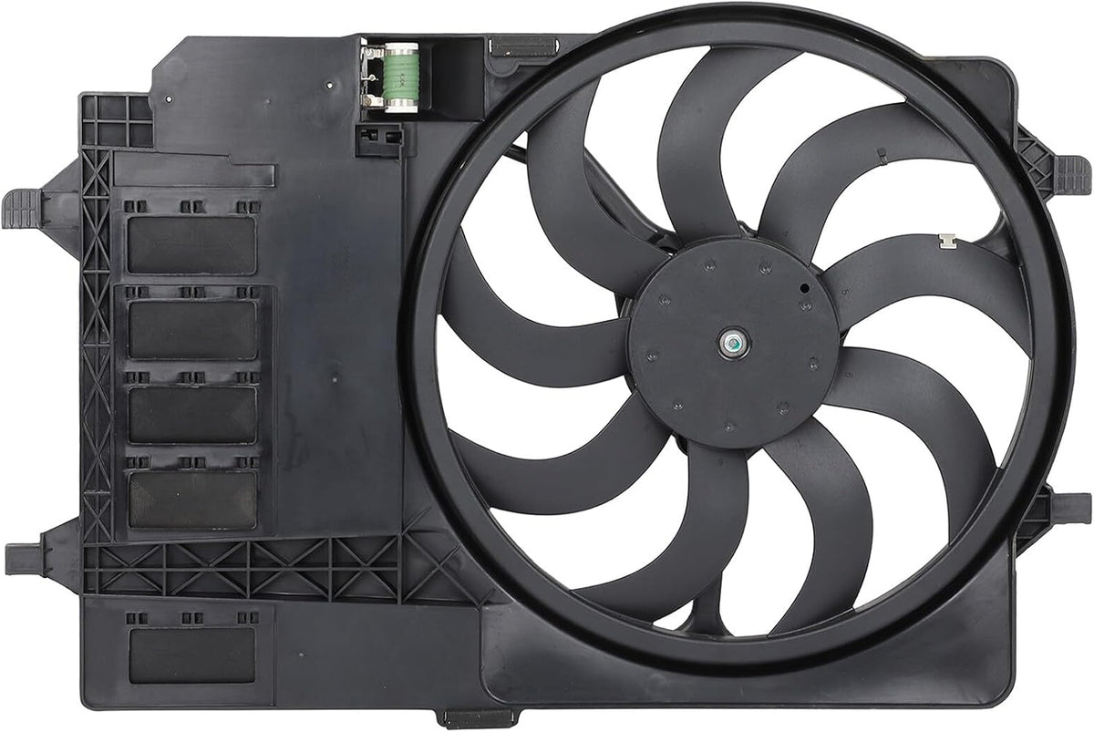 Radiator Cooling Fan Assembly Compatible with Mini Cooper 2003-2008 – 621080, 17117541092 - KUDUPARTS
