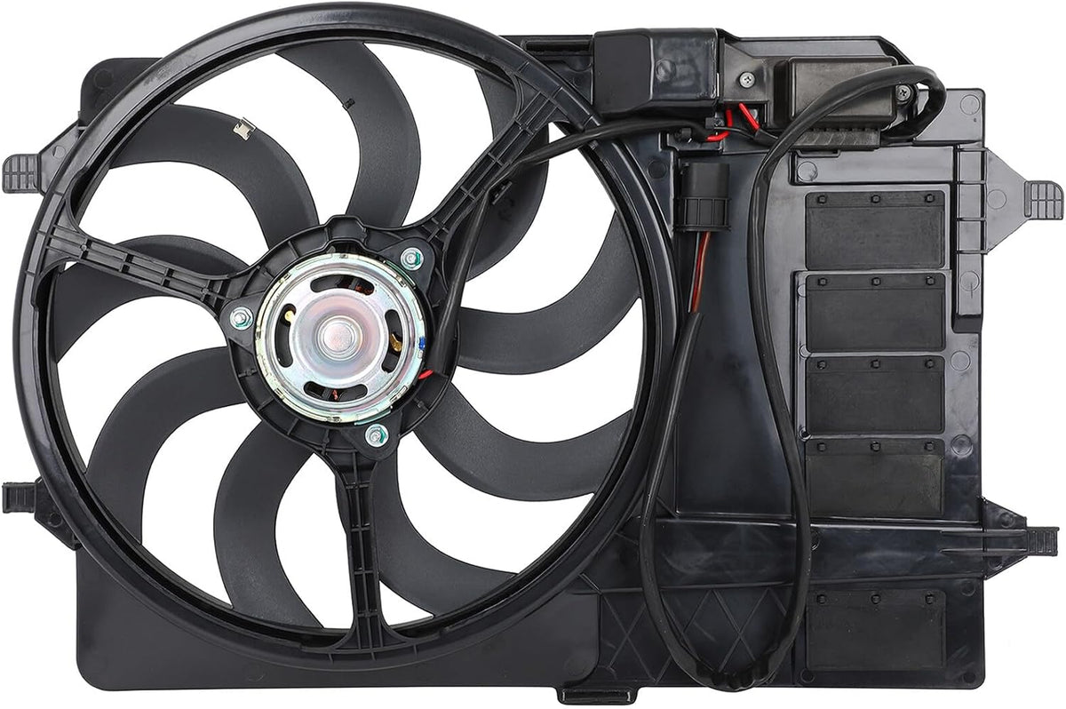 Radiator Cooling Fan Assembly Compatible with Mini Cooper 2003-2008 – 621080, 17117541092 - KUDUPARTS
