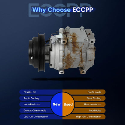 A/C Compressor for Toyota Tacoma 3.4L (1995-2004) – Fast Cooling Air Conditioning Compressor