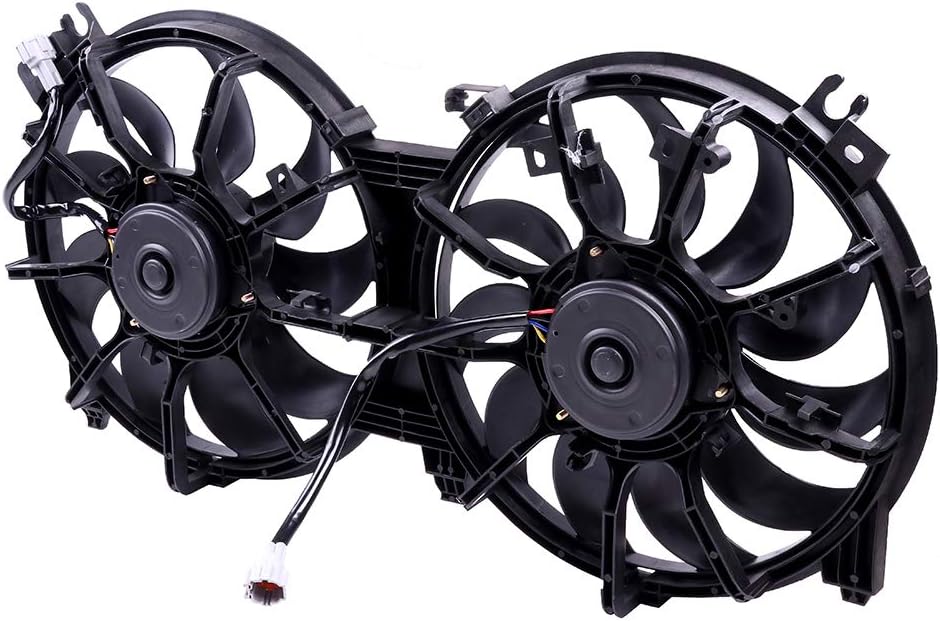 Radiator Cooling Fan Assembly Compatible with 2007-2016 Nissan Altima & 2016 Nissan Maxima – Replaces 620-453, 621660, FA70435, 214813NT0A, 214813TB0A, 214813TB0B, 21481JA000, 21481JA100, 21481ZX51A