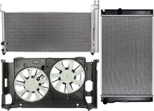 Cooling Fan*1 + Radiator*1 + Condenser*1 Replacement for 2011-2017 Lexus CT200h, 2010-2015 Toyota Prius, 2012-2016 Toyota Prius V