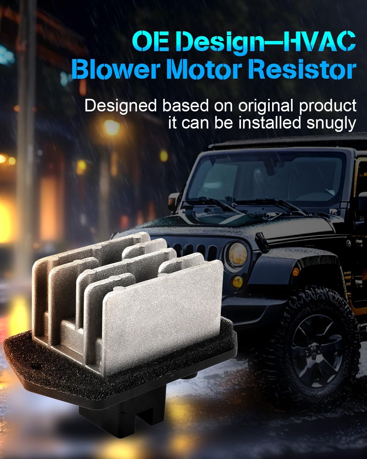 AC Blower Motor Resistor Compatible with 2001-2007 Toyota Sequoia (Limited, SR5) – HVAC Heater Blower Control Module RU372