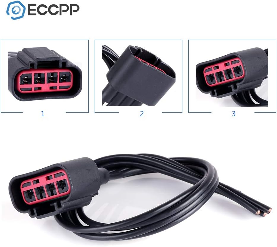 Heater Blower Motor Wire Harness Air Conditioning Replacement Part Compatible with 2008-2012 Ford Escape, 2007-2016 Ford Expedition, 2004-2014 Ford F-150, 2007-2010 Ford F-250 Super Duty