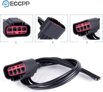 Heater Blower Motor Wire Harness Air Conditioning Replacement Part Compatible with 2008-2012 Ford Escape, 2007-2016 Ford Expedition, 2004-2014 Ford F-150, 2007-2010 Ford F-250 Super Duty