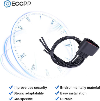 Heater Blower Motor Wire Harness Air Conditioning Replacement Part Compatible with 2008-2012 Ford Escape, 2007-2016 Ford Expedition, 2004-2014 Ford F-150, 2007-2010 Ford F-250 Super Duty