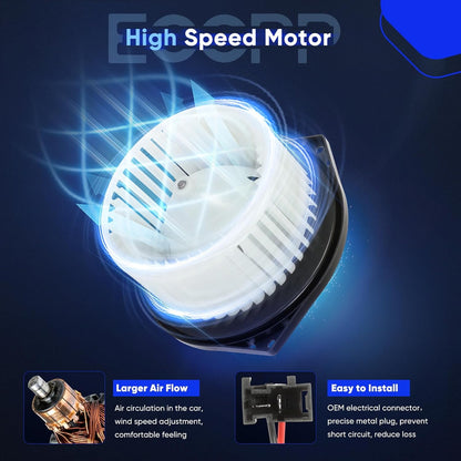 Blower Motor Compatible with 2012-2021 Nissan NV1500, NV2500, NV3500 & 2016-2019 Titan XD – HVAC Replacement 700314, 27220-1PA0A, 272201PA1B, PM4059, 75012