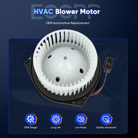 Blower Motor Compatible with 2012-2021 Nissan NV1500, NV2500, NV3500 & 2016-2019 Titan XD – HVAC Replacement 700314, 27220-1PA0A, 272201PA1B, PM4059, 75012 - KUDUPARTS