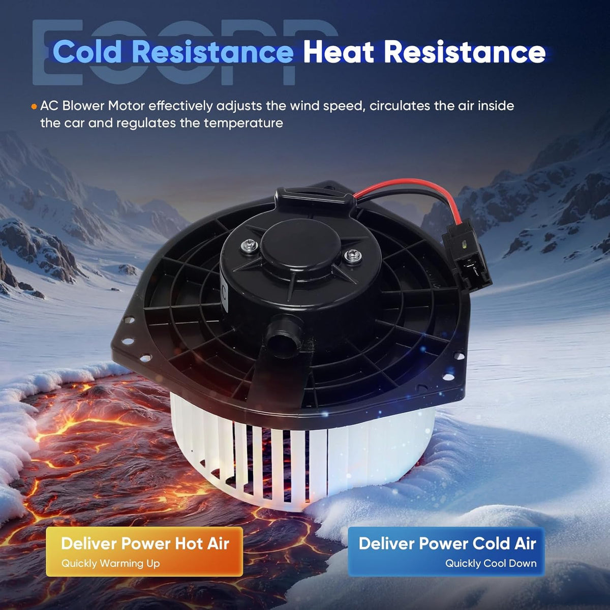 Blower Motor Compatible with 2012-2021 Nissan NV1500, NV2500, NV3500 & 2016-2019 Titan XD – HVAC Replacement 700314, 27220-1PA0A, 272201PA1B, PM4059, 75012 - KUDUPARTS