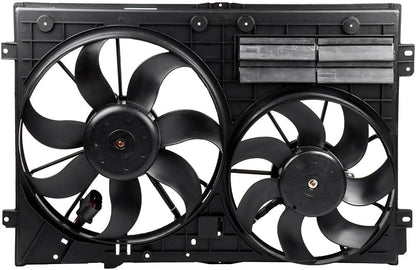 620-805 Cooling Fan + 3889 Condenser Replacement for 2012-2014 Volkswagen Beetle & 2011-2013 Volkswagen Jetta