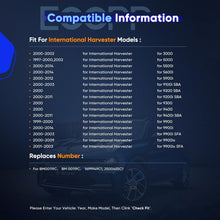 Blower Motor Compatible with International Harvester 1997-2014 5500i, 5600i, 9900i, 5900i, 9200i SBA, 9400i SBA, 9900ix, 9100i SBA, 9900i SFA, 9900ix SFA, 3000, 5000, 9200 SBA, 9300, 9400, 99 - KUDUPARTS