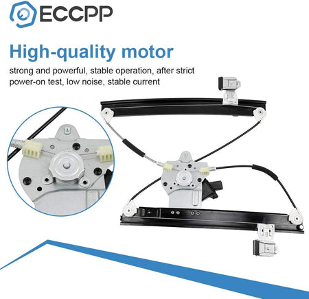 Front Left Driver Side Power Window Regulator with Motor Assembly for 2011-2015 Chevy Cruze – Replaces 75226747, 94532757, 95174196, 95265271, 95299706, 748-974 - KUDUPARTS