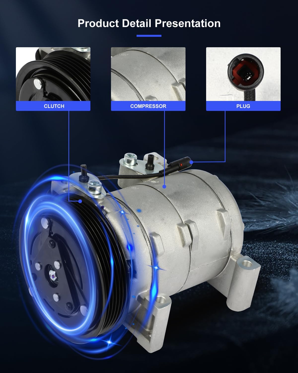 AC Compressor Fast Cooling – Compatible with 2004 Isuzu Rodeo 3.5L & 1998-2002 Honda Passport 3.2L