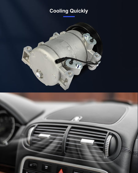 AC Compressor Fast Cooling – Compatible with 2004 Isuzu Rodeo 3.5L & 1998-2002 Honda Passport 3.2L - KUDUPARTS