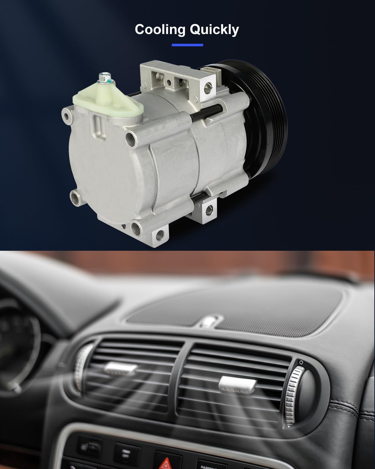 AC Compressor Fast Cooling – Compatible with Ford Escape & Mazda Tribute 3.0L (2001-2007)