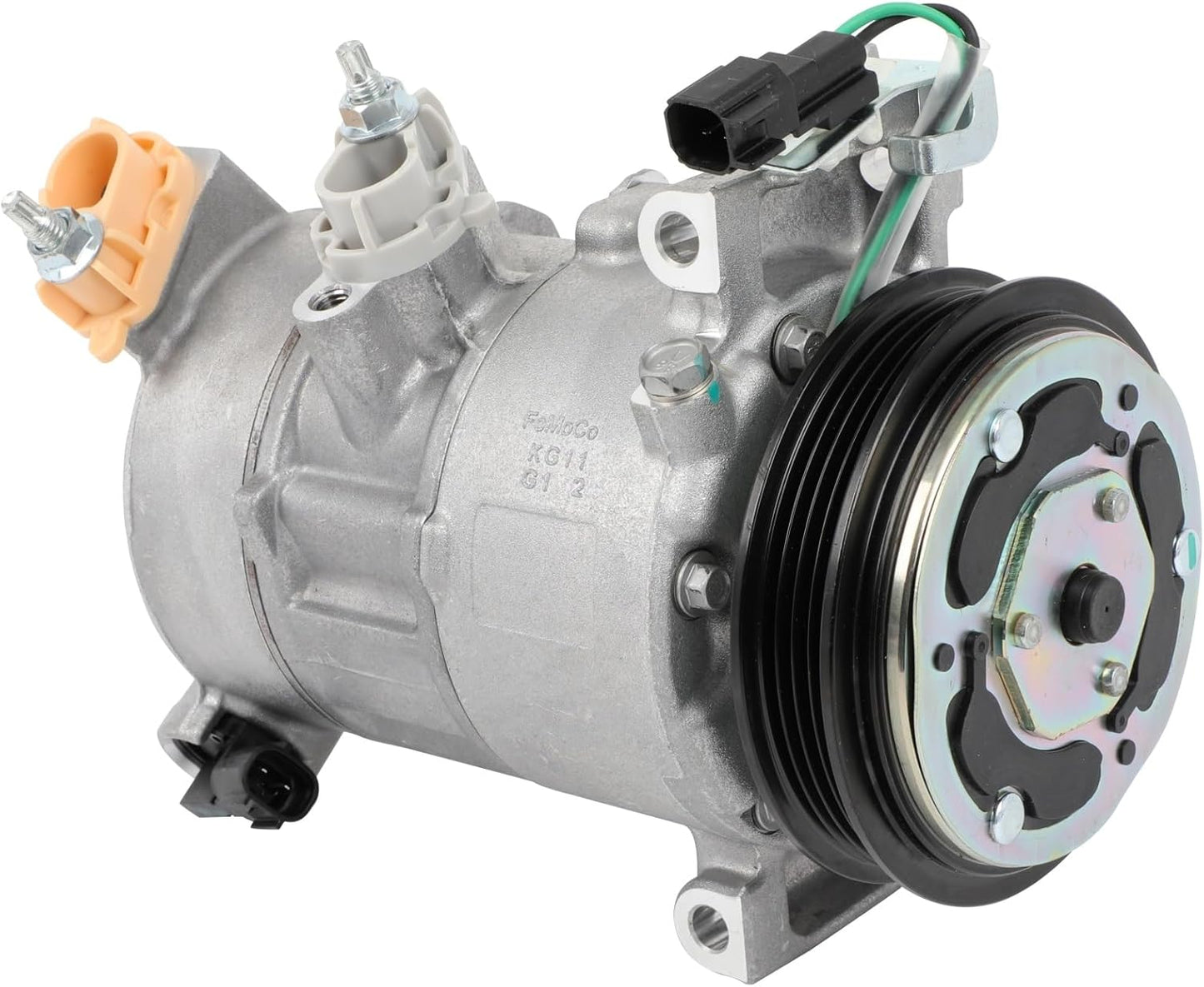 AC Compressor with Clutch – Compatible with Ford Mustang L4 2.3L (2015-2024), Strong Cooling Performance