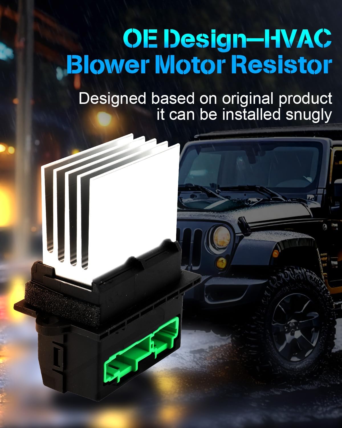 AC Blower Motor Resistor Compatible with 2009-2020 Dodge Journey – HVAC Heater Blower Resistor Control Module OE RU873, 4P1786, V33790012, 68078835AA – Fan Resistor Regulator Replacement